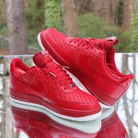 Nike Air Force 1 Low Woven Gym Red - Picture 8 of 14